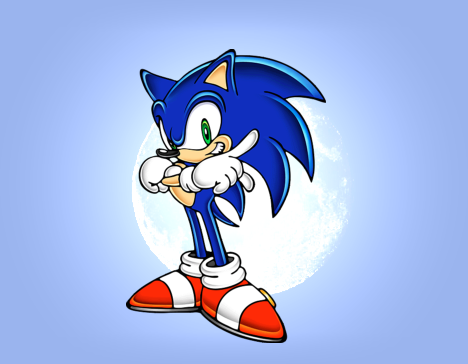 The hedgehog with attitude Sonic the Hedgehog